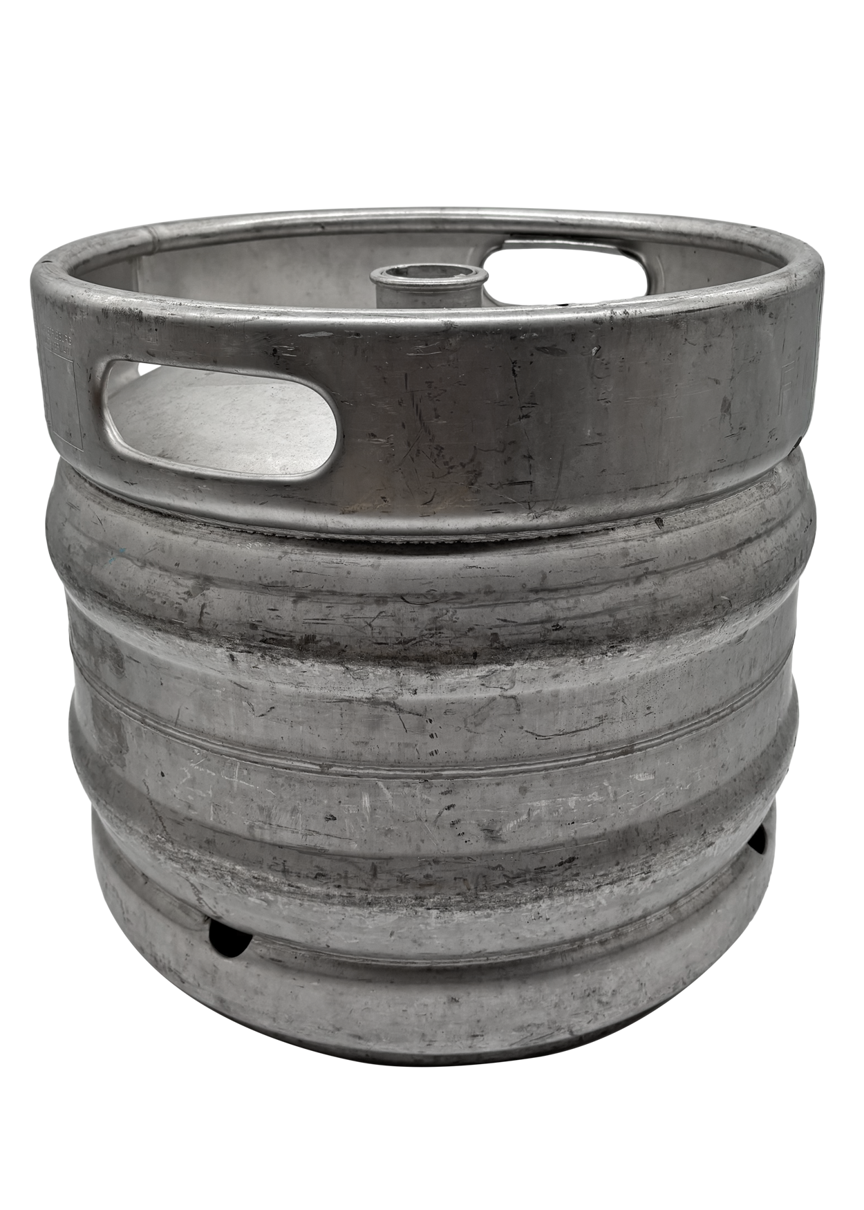 EURO 30L Edelstahl KEG Ø 395 mm - stapelbar - mit Fitting